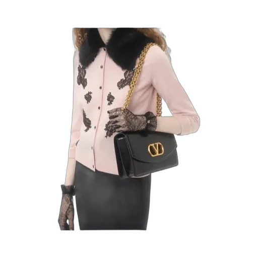 Valentino Lace Embellished Button-Up Cardigan