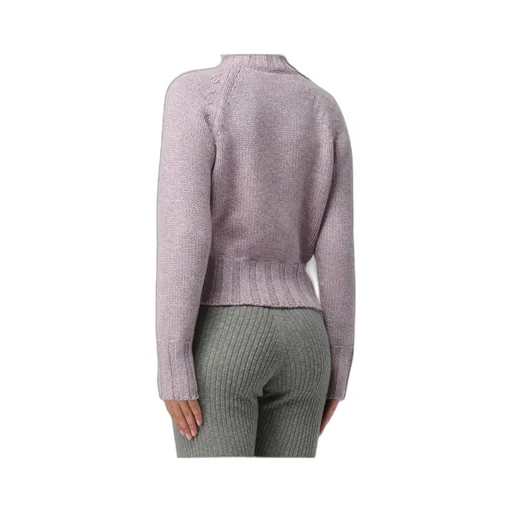 High-Neck Zip-Front Cardigan