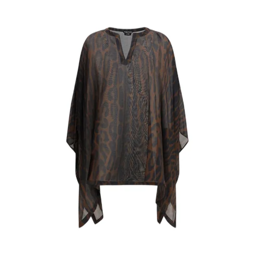 Tom Ford Animal Printed V-Neck Dress
