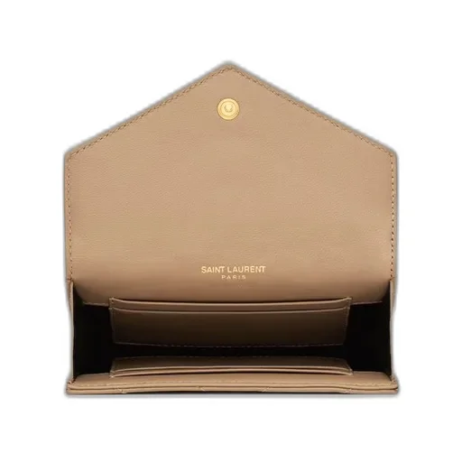 Saint Laurent Cassandre Matelassé Small Envelope Wallet
