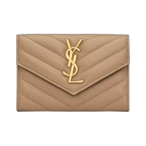 Saint Laurent Cassandre Matelassé Small Envelope Wallet