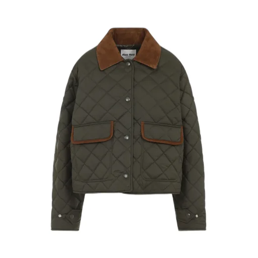 Quilted Technical Pongé Blouson Jacket