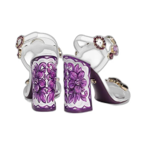 Rhinestone-Embellished Sandals