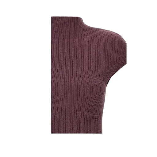 Ribbed Pleated Mini Dress