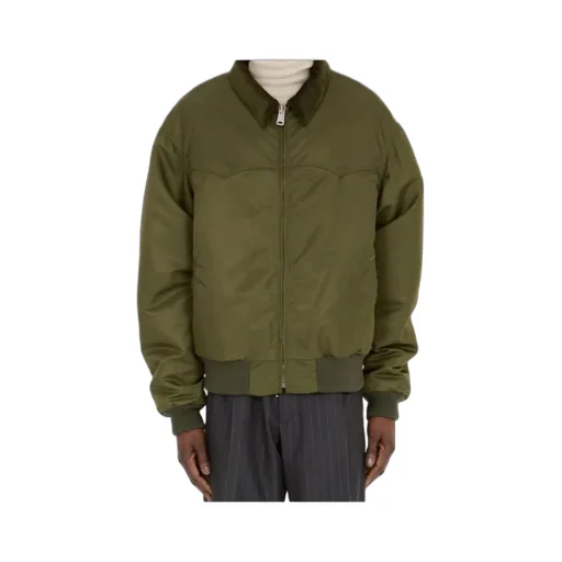 Maison Margiela Four Stitches Zip-Up Bomber Jacket