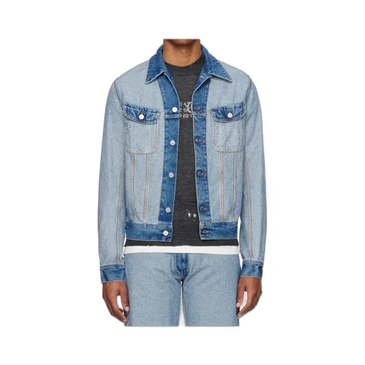 Flap-Pockets Denim Jacket