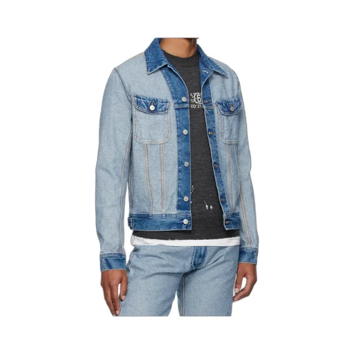 Flap-Pockets Denim Jacket