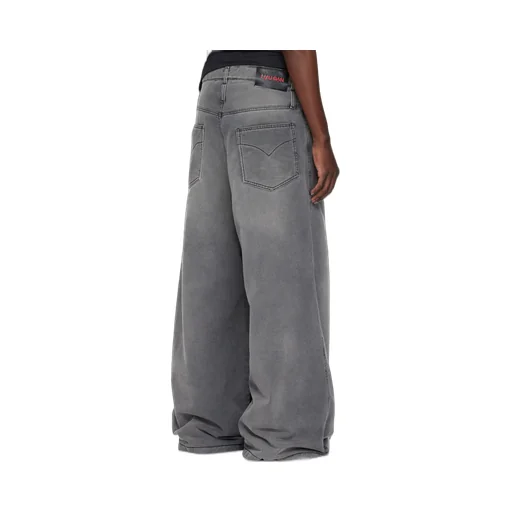 Non-Stretch Wide-Leg Jeans