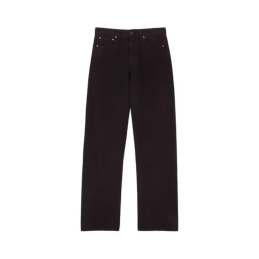 Mm6 Maison Margiela Logo Patch Wide Leg Jeans