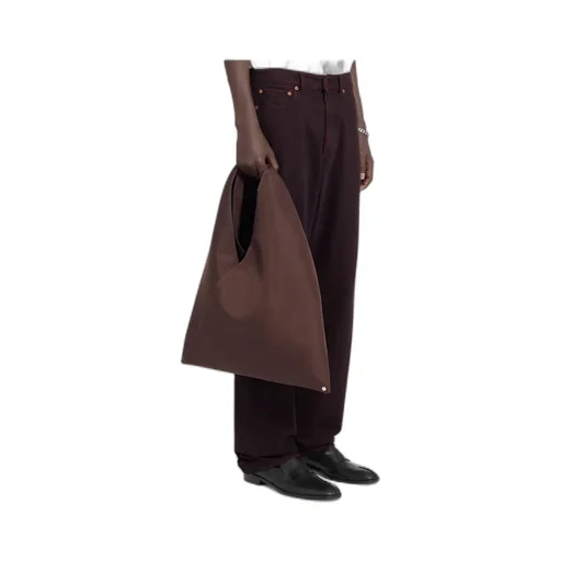 Mm6 Maison Margiela Logo Patch Wide Leg Jeans