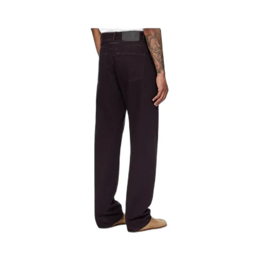 Mm6 Maison Margiela Logo Patch Wide Leg Jeans