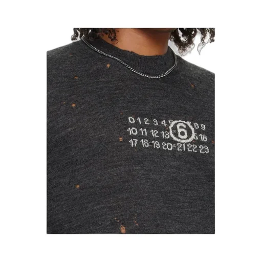 Mm6 Maison Margiela Logo Engraved Necklace