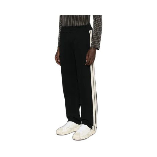 Palm Angels Curved Logo Printed Track Pants