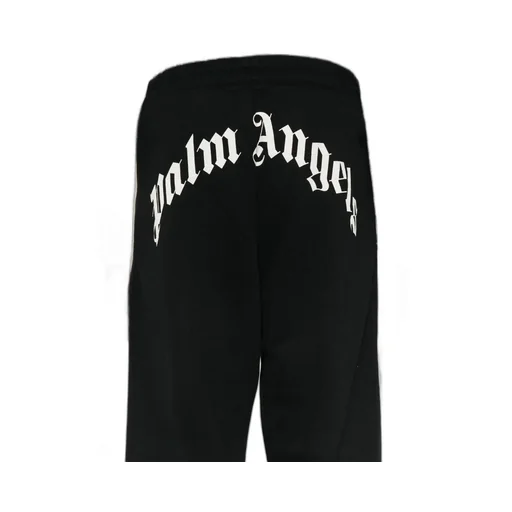 Palm Angels Curved Logo Printed Track Pants