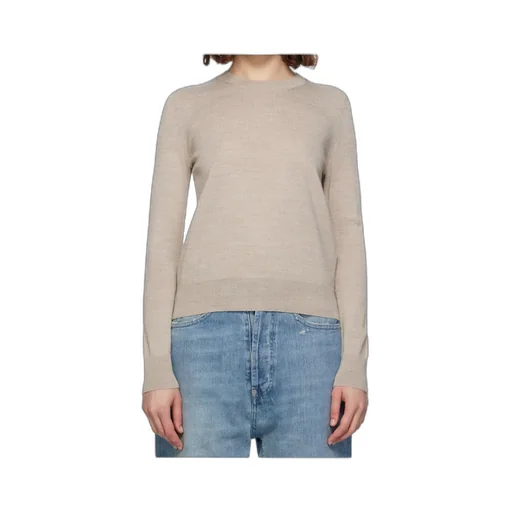 Elbow-Patch Crew-Neck Sweater