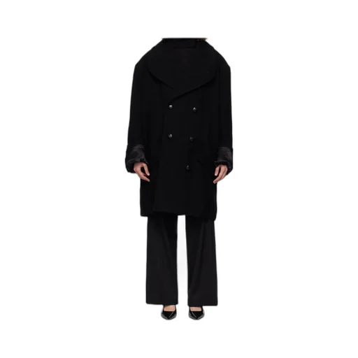 Mm6 Maison Margiela Double-Breasted Oversized Coat
