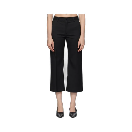Stitching Straight-Leg Trousers