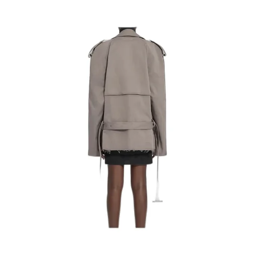 Double-Breasted Belted Trench Jacket