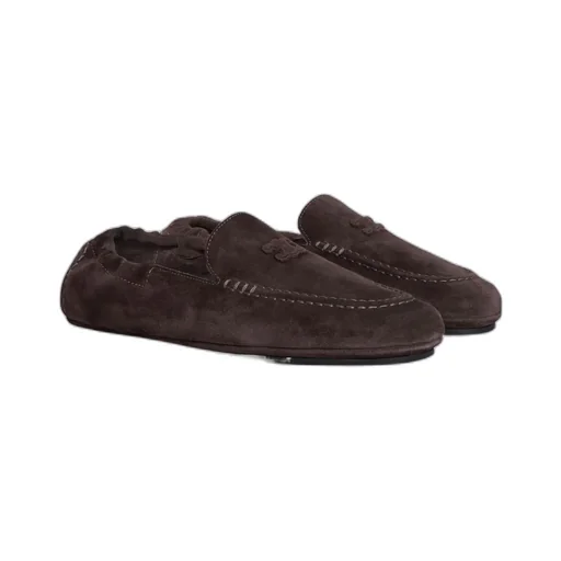 Celine Adam Loafer In Suede Calfskin