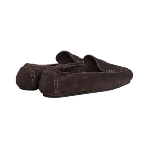 Celine Adam Loafer In Suede Calfskin