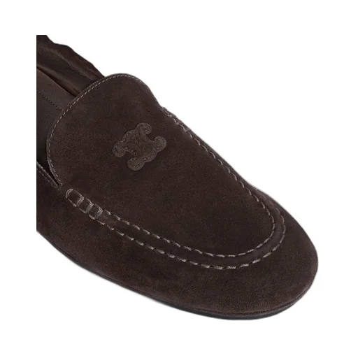Celine Adam Loafer In Suede Calfskin