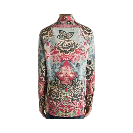Cotton Shirt With Placed Print