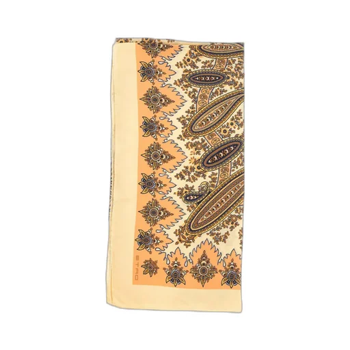 Paisley Print Silk Scarf