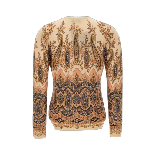 Paisley-Print Cardigan