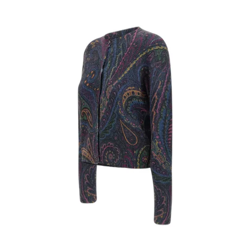 Paisley Wool And Cashmere Cardigan