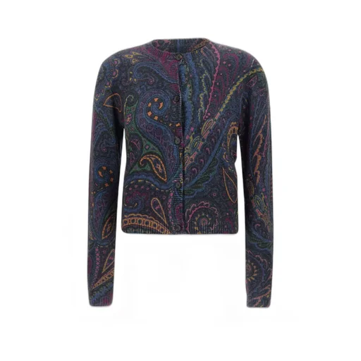 Paisley Wool And Cashmere Cardigan