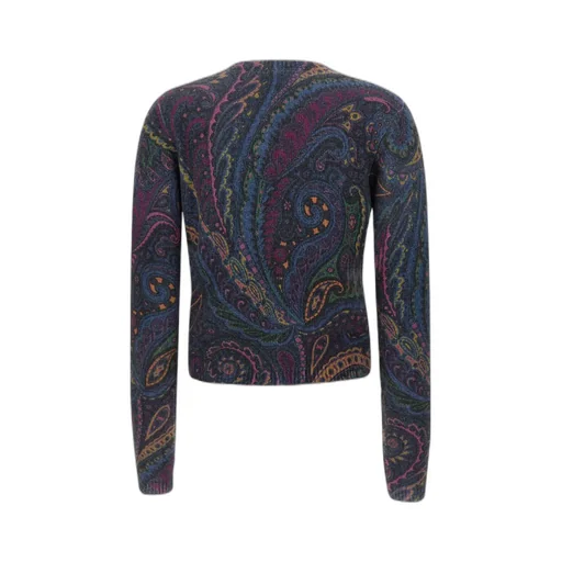 Paisley Wool And Cashmere Cardigan