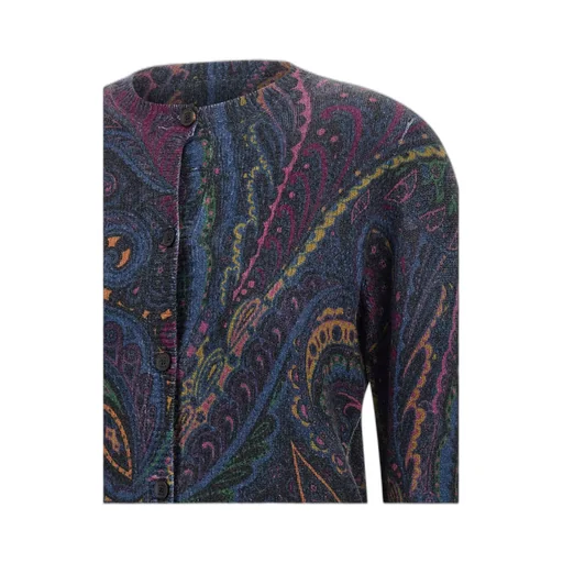 Paisley Wool And Cashmere Cardigan