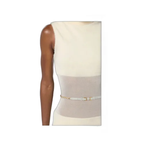 Elisabetta Franchi High-Neck Sleeveless Knit Dress