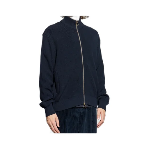 Ribbed Zip-Up Cardigan