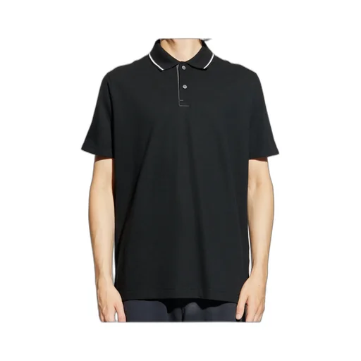 Contrasting-Trim Polo Shirt