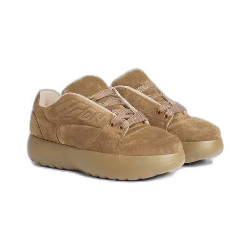 Logo-Detail Suede Sneakers