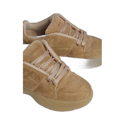 Logo-Detail Suede Sneakers