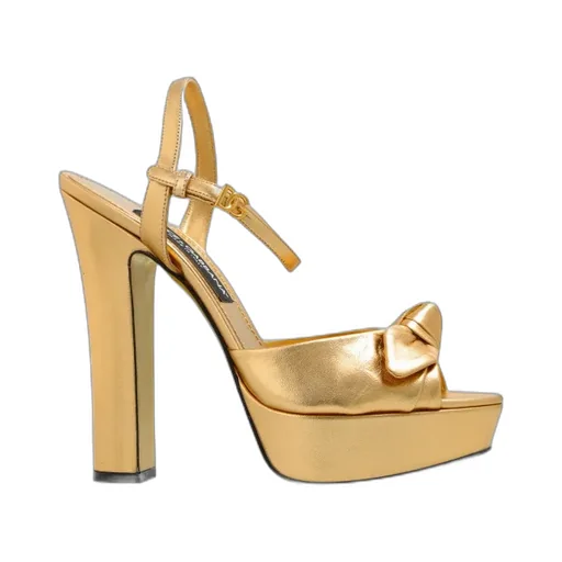115Mm Leather Heeled Sandals