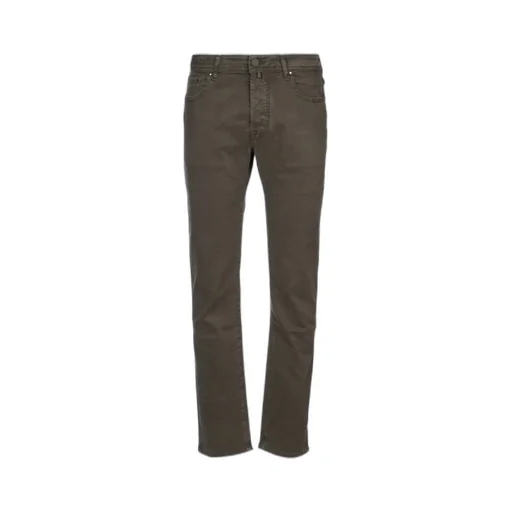 Jacob Cohen Logo-Patch Slim-Fit Trousers