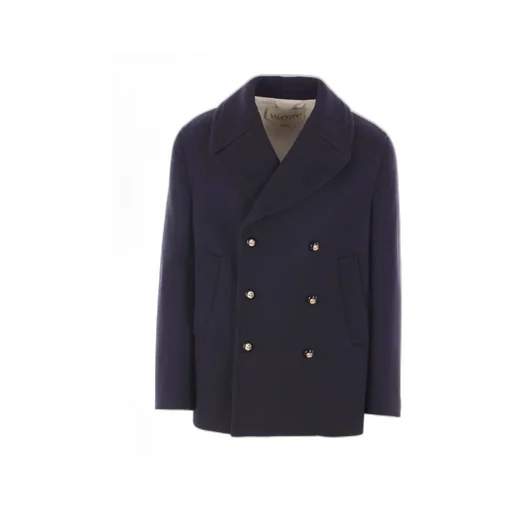 Double-Breasted Long-Sleeved Coat