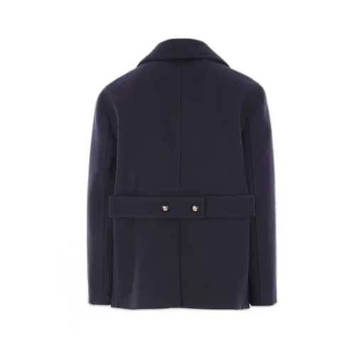 Double-Breasted Long-Sleeved Coat