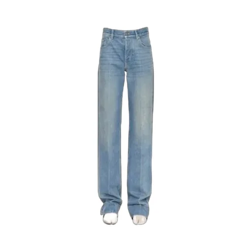 Valentino Logo Patch Straight Leg Jeans