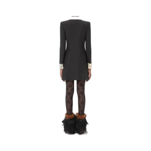 Valentino Bow Detailed Long-Sleeved Mini Dress