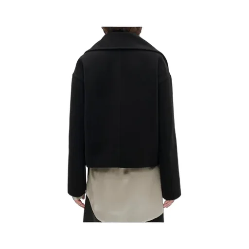 Virgin Wool-Cashmere Blend Double-Breasted Coat