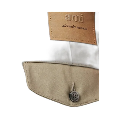 Ami Paris Pleated Straight-Leg Trousers