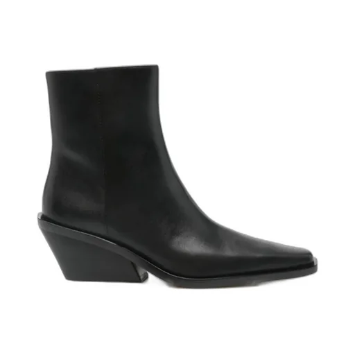 65Mm Leather Zip-Fastening Cowboy Boots