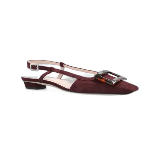Roger Vivier Belle Vivier Buckled Slingback Ballerinas