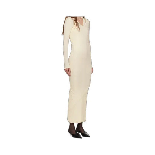 Jean Paul Gaultier Ribbed Twisted Double Layer Piercing Dress