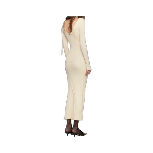 Jean Paul Gaultier Ribbed Twisted Double Layer Piercing Dress