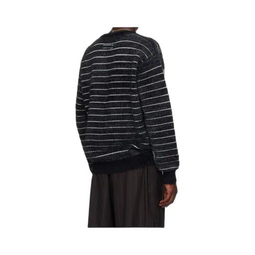 Striped Jacquard Crew-Neck Sweater